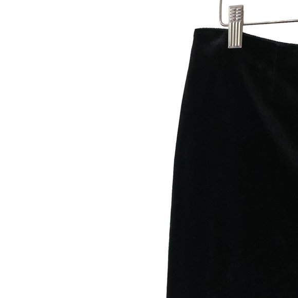 Ron Leal Velvet Trouser Pants Classic Black Holiday Party Size 10 - Picture 5 of 14